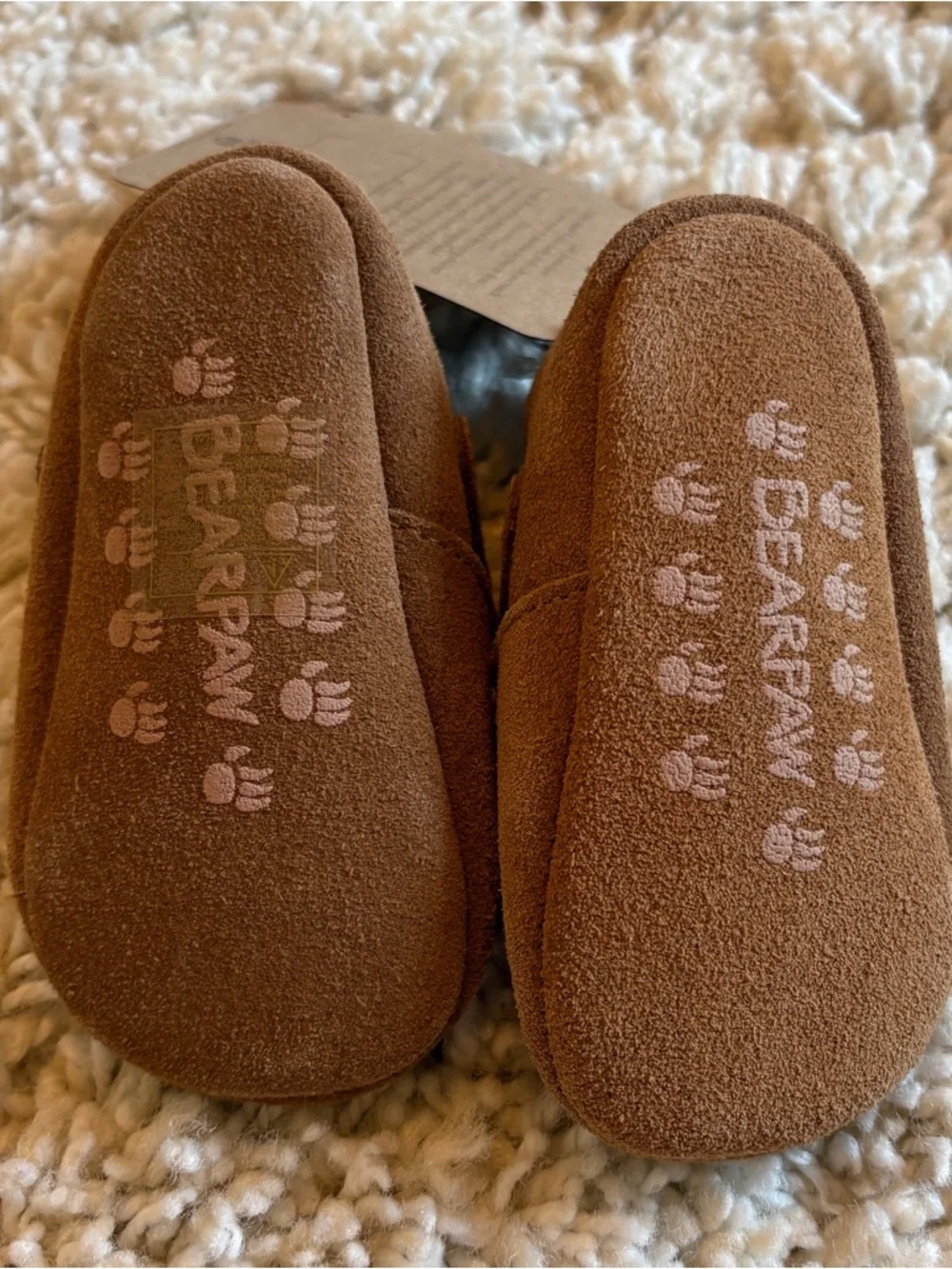 Bearpaw Baby Girls Suede Mary Jane Shoes Brown Size 6–12M NWT
